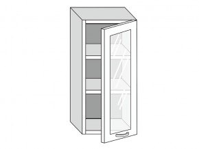 19.40.3 Шкаф настенный (h=913) на 400мм с 1-ой стекл. дверцей в Югорске - yugorsk.магазин96.com | фото