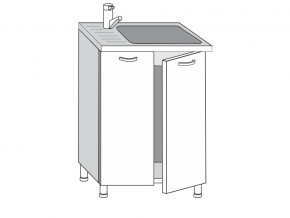 2.60.2мн Шкаф-стол на 600мм под накладную мойку с 2-мя дверцами в Югорске - yugorsk.магазин96.com | фото