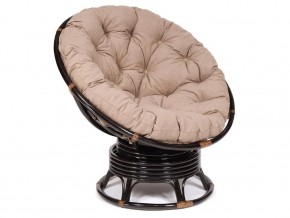 Кресло-качалка Papasan w 23/01 B с подушкой Antique brown, экошерсть Коричневый в Югорске - yugorsk.магазин96.com | фото