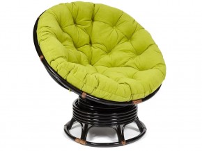 Кресло-качалка Papasan w 23/01 B с подушкой Antique brown, флок Олива в Югорске - yugorsk.магазин96.com | фото