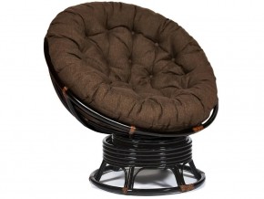 Кресло-качалка Papasan w 23/01 B с подушкой Antique brown, ткань Коричневый в Югорске - yugorsk.магазин96.com | фото