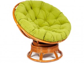 Кресло-качалка Papasan w 23/01 B с подушкой Cognac, флок Олива в Югорске - yugorsk.магазин96.com | фото