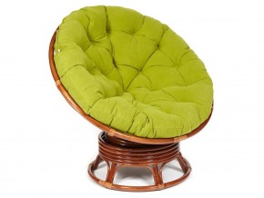 Кресло-качалка Papasan w 23/01 B с подушкой Pecan, флок Олива в Югорске - yugorsk.магазин96.com | фото