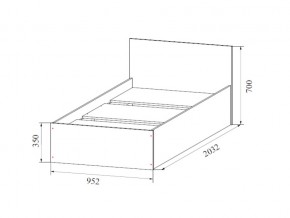 Кровать одинарная (Без матраца 0,9*2,0) в Югорске - yugorsk.магазин96.com | фото